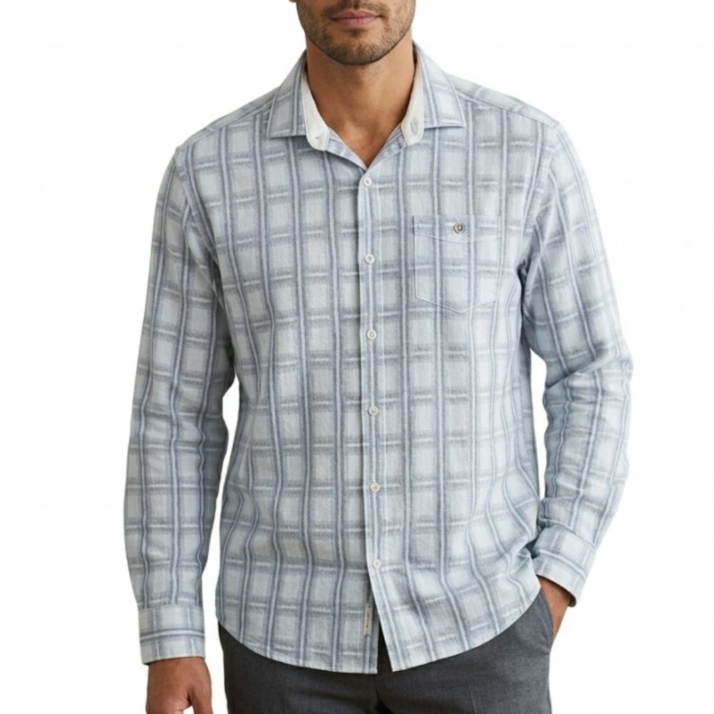 Tommy Bahama Men’s | Cotton Long Sleeve Button Down Plaid Coastal Shirt | Large